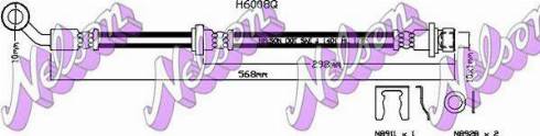 Brovex-Nelson H6008Q - Flessibile del freno autozon.pro