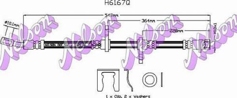 Brovex-Nelson H6167Q - Flessibile del freno autozon.pro