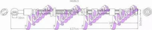 Brovex-Nelson H6863 - Flessibile del freno autozon.pro