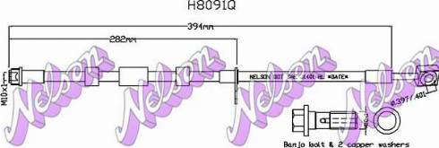 Brovex-Nelson H8091Q - Flessibile del freno autozon.pro