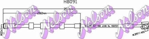 Brovex-Nelson H8091 - Flessibile del freno autozon.pro