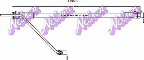 Brovex-Nelson H8045 - Flessibile del freno autozon.pro