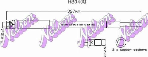 Brovex-Nelson H8040Q - Flessibile del freno autozon.pro