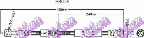 Brovex-Nelson H8056 - Flessibile del freno autozon.pro