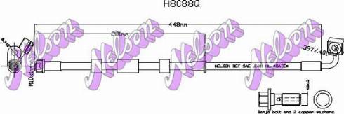 Brovex-Nelson H8088Q - Flessibile del freno autozon.pro