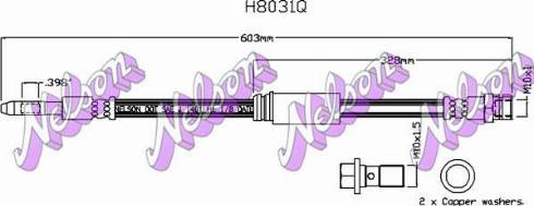 Brovex-Nelson H8031Q - Flessibile del freno autozon.pro