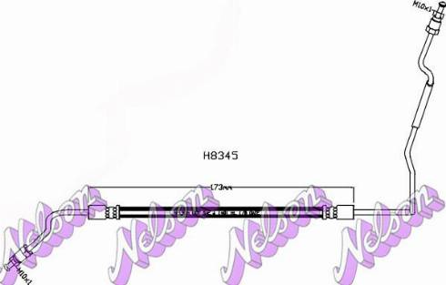 Brovex-Nelson H8345 - Flessibile del freno autozon.pro