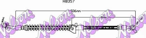 Brovex-Nelson H8357 - Flessibile del freno autozon.pro