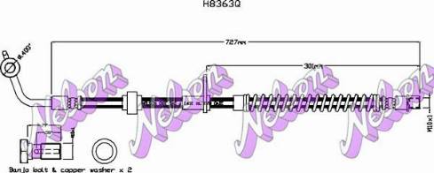 Brovex-Nelson H8363Q - Flessibile del freno autozon.pro