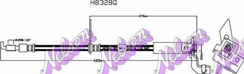 Brovex-Nelson H8328Q - Flessibile del freno autozon.pro