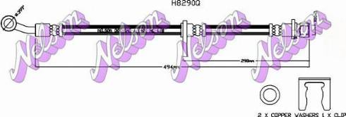 Brovex-Nelson H8290Q - Flessibile del freno autozon.pro