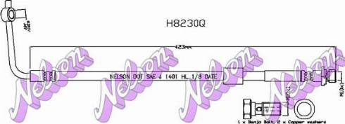 Brovex-Nelson H8230Q - Flessibile del freno autozon.pro