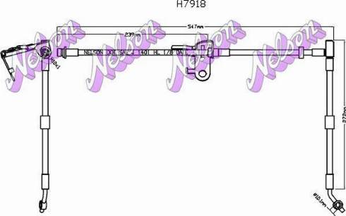 Brovex-Nelson H7918 - Flessibile del freno autozon.pro