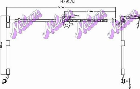 Brovex-Nelson H7917Q - Flessibile del freno autozon.pro