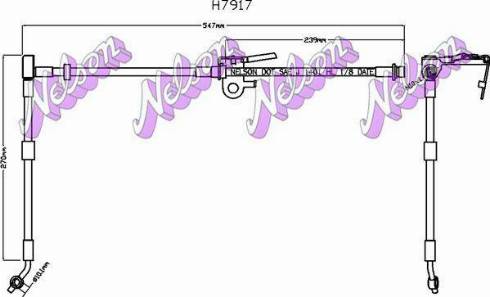 Brovex-Nelson H7917 - Flessibile del freno autozon.pro