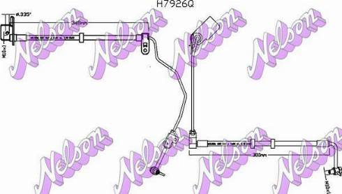 Brovex-Nelson H7926Q - Flessibile del freno autozon.pro