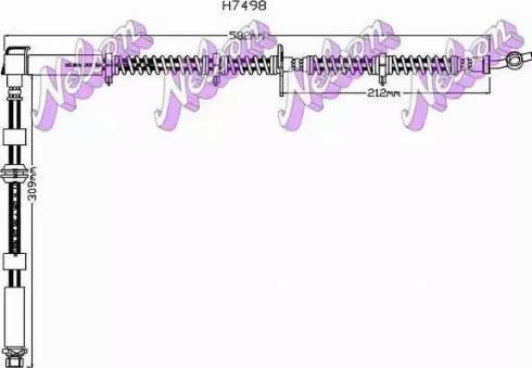 Brovex-Nelson H7498 - Flessibile del freno autozon.pro