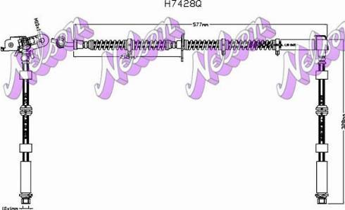 Brovex-Nelson H7428Q - Flessibile del freno autozon.pro