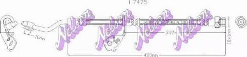 Brovex-Nelson H7475 - Flessibile del freno autozon.pro