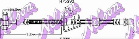 Brovex-Nelson H7539Q - Flessibile del freno autozon.pro