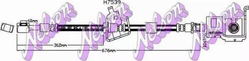 Brovex-Nelson H7539 - Flessibile del freno autozon.pro