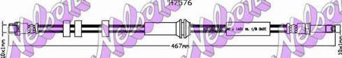 Brovex-Nelson H7576 - Flessibile del freno autozon.pro