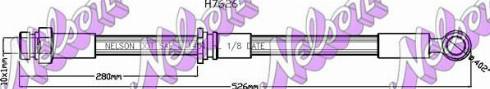 Brovex-Nelson H7626 - Flessibile del freno autozon.pro