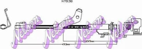 Brovex-Nelson H7013Q - Flessibile del freno autozon.pro