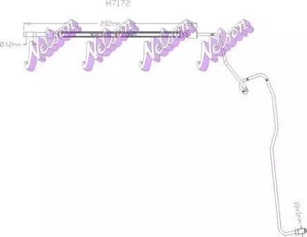 Brovex-Nelson H7172 - Flessibile del freno autozon.pro