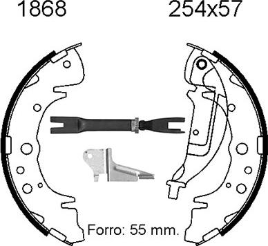 BSF 6599X - Kit ganasce freno autozon.pro