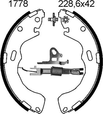 BSF 06652X - Kit ganasce freno autozon.pro