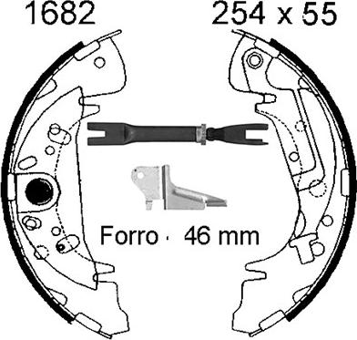 BSF 06557X - Kit ganasce freno autozon.pro