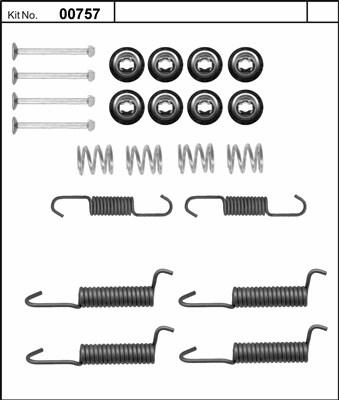 BSF 00758 - Kit accessori, Ganasce freno stazionamento autozon.pro