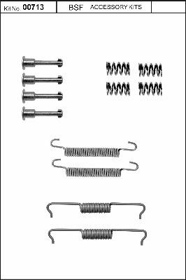 BSF 00713 - Kit accessori, Ganasce freno stazionamento autozon.pro