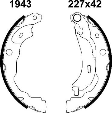 BSF 01943 - Kit ganasce freno autozon.pro