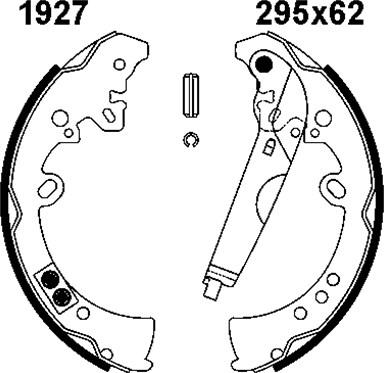 BSF 01927 - Kit ganasce freno autozon.pro