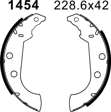 BSF 7284 - Kit ganasce freno autozon.pro