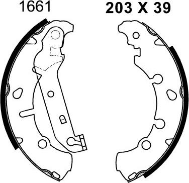 BSF 01661 - Kit ganasce freno autozon.pro