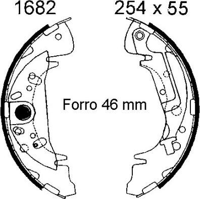 BSF 01682 - Kit ganasce freno autozon.pro