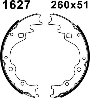 BSF 01627 - Kit ganasce freno autozon.pro