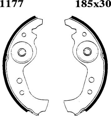 BSF 01177 - Kit ganasce freno autozon.pro