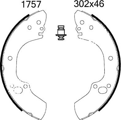 BSF 6483 - Kit ganasce freno autozon.pro