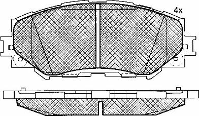 BSF 10948 - Kit pastiglie freno, Freno a disco autozon.pro