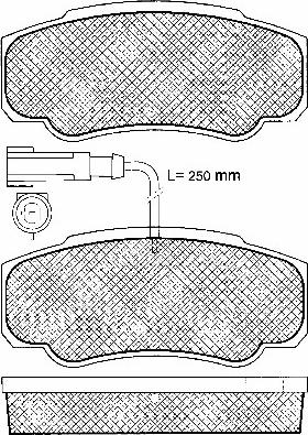 BSF 10964 - Kit pastiglie freno, Freno a disco autozon.pro