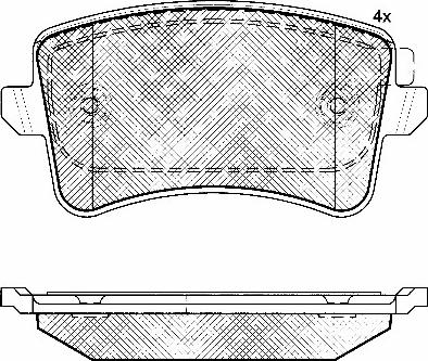 BSF 10905 - Kit pastiglie freno, Freno a disco autozon.pro