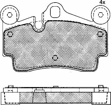 BSF 10906 - Kit pastiglie freno, Freno a disco autozon.pro