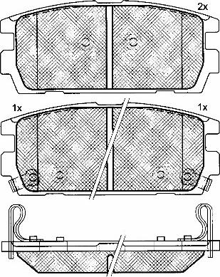 BSF 10924 - Kit pastiglie freno, Freno a disco autozon.pro