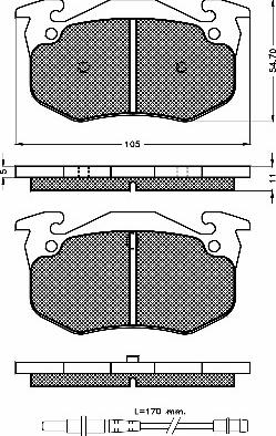 MEC-Diesel 570089 - Kit pastiglie freno, Freno a disco autozon.pro