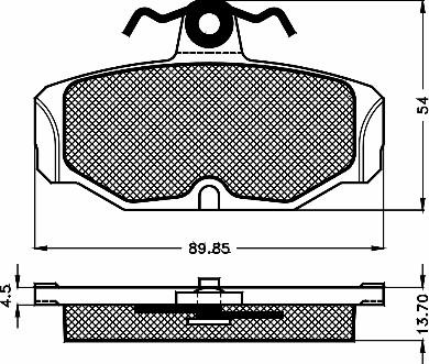 BSF 10465 - Kit pastiglie freno, Freno a disco autozon.pro