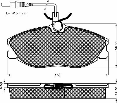 BSF 10414 - Kit pastiglie freno, Freno a disco autozon.pro